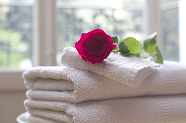 ručníky a růže